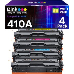 E-Z Ink (TM Compatible Toner Cartridge Replacement for HP 202X 202A CF500X CF500A to use with Color Laserjet Pro MFP M281fdw M281cdw M281fdn M254dw M254 M281 (Black Cyan Yellow Magenta, 4-Pack)