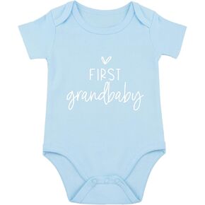 First Grandbaby Bodysuit for Baby Grandparents Baby Announcement Bodysuit Promoted to Grandma Baby Romper