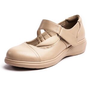 Women's Mary Jane Shoes with Arch Support, Closed Round Toe Mary Jane Flats for Women, Comfortable Dress Shoes for Work Office Casual Walking 6-11