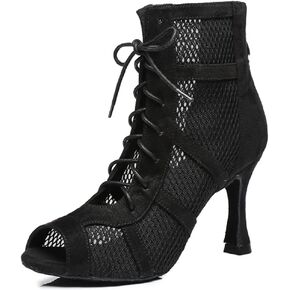 Ballroom Dance Shoes Women Latin Salsa Swing Social Practice Dancing Boots S06 in Kuwait
