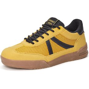 LUCKY STEP Women's Retro Fashion Sneakers Classic Mesh Gum Sole Tennis Footwear Casual Running Trainer Skate Walking Shoes