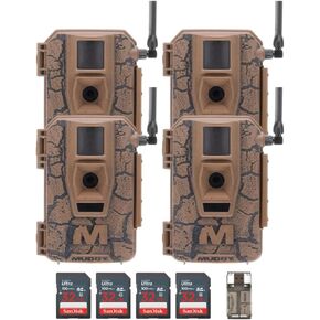 Mitigator Cellular 24MP Imaging Trail Camera with 80 Feet Detection and Flash Range (2-Pack) Bundle with 32GB Ultra SDHC UHS-I Memory Card (2-Pack) and High Speed Card Reader (5 Items)