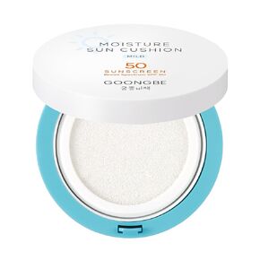Moisture Sun Cushion Mild SPF 50 - Korean Moisturizing & Soothing Zinc Oxide Mineral Sunscreen - Travel Friendly Sun Cushion for Babies & Kids - Vegan, Reef-Safe, Allergen-Free, 0.81oz.