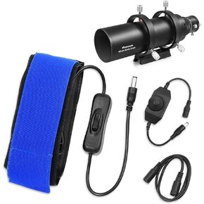 Astromania 60mm Finder & Guidescope Kit - Bundle with - 40cm DC Lens Heater Warmer Dew Heater Strip