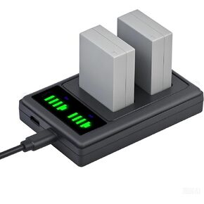 Pickle Power NB-10L Battery 2 Pack and LED Dual Charger for Canon PowerShot G15, G16, G1X, G3X, SX40 HS, SX40HS, SX50 HS, SX60 HS Digital Camera