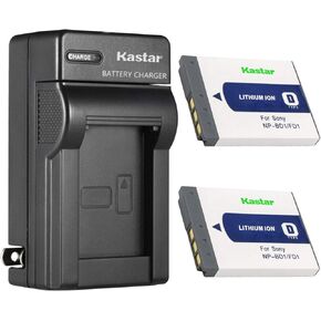 Kastar Battery & AC Wall Charger Replacement for Sony NP-BD1, BC-CSD/CS3 Charger, Cyber-Shot T75/T77/T90/T200 Cameras