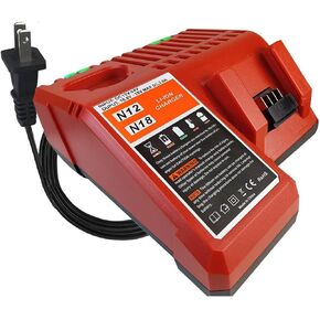 M18 & M12 Rapid Charger Replacement for Milwaukee 48-59-1812 12V&18V XC Lithium Ion Battery 48-11-1828 48-11-1850 48-11-1815 48-11-1840