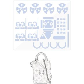 Hardware Protective Film, compatible with LV Camera Box Purse Hardware Sticker Transparent, Anti-scratch, Clear