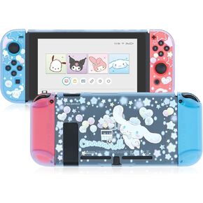 Protective Case for Nintendo Switch, Dockable Clear Hard Protective Shell, Switch Cover with Anti-Scratch and Anti-Abrasion Design - Balloon Shop