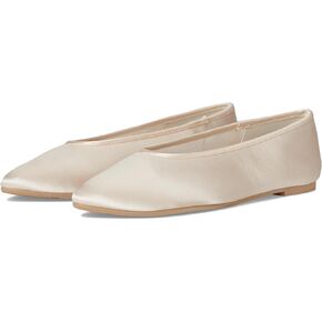 Seychelles Women's Georgette Satin Ballet Flat, Natural, 8