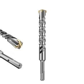 SDS Plus Rotary Hammer Drill Bit 14mm x 210mm,Masonry Drill Bits,Carbide Cross Tipped SDS Drill Bit Set,Double Thread Carbide Rotary Hammer Drill Bit for Concrete,Brick,Stone,Masonry
