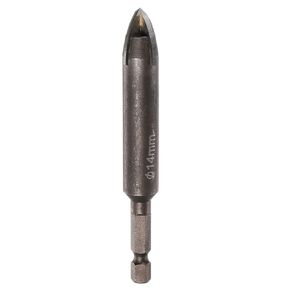 HARFINGTON Titanium Coated Masonry Drill Bit, 14mm Triangle Concrete Drill Bits Ceramic Tile Drill Bit with 1/4" Hex Shank for Mirror and Ceramic Tile on Concrete Brick Wall