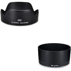 JJC EW53 Lens Hood with ET60B Lens Hood Kit for Canon RF-S 18-45mm Lens & RF-S 55-210mm Lens for Canon R50 R100