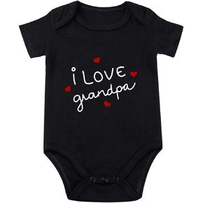 I Love Grandpa Baby Onesie Grandpa Onesie for Baby Bodysuit I Love Grandpa Baby Clothes Baby Boy Girl Clothes