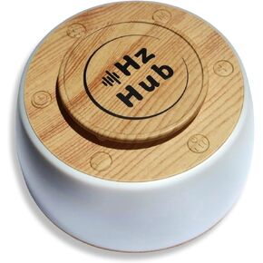 Solfeggio Hertz Frequency & White Noise Portable Sound Machine. Meditation/Sleeping/Yoga/Study/Baby/Adult/Office/Relaxing. 15 Calming Sounds. 3 Timers. 3 Lights. (Light Grain, Standard)