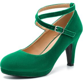 Womens Platform High Heels Sexy Cross Ankle Strap Pumps Wedding Work Party Dress Shoes