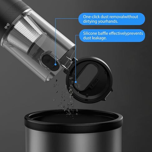 Handheld Vacuum Cordless - Car Vacuum with Brushless Motor 15000PA Suction, 1.2lbs Lightweight, 2H Type C Fast Charge, LED Light&Screen Display, Portable Mini Vacuum for Car Home Cleaning, H4 Olam in Saudi Arabia