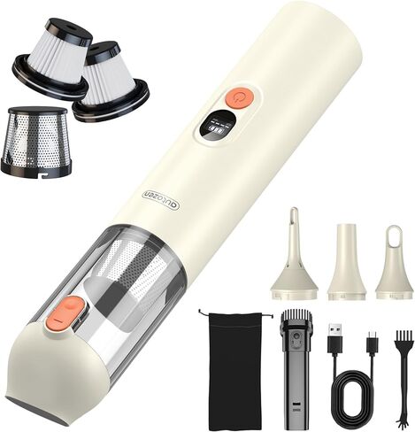 Handheld Vacuum Cordless - Car Vacuum with Brushless Motor 15000PA Suction, 1.2lbs Lightweight, 2H Type C Fast Charge, LED Light&Screen Display, Portable Mini Vacuum for Car Home Cleaning, H4 Olam in Saudi Arabia