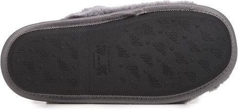 Laura Ashley Womens Soft Plush Memory Foam Scuff Slippers ، Whare Fuzzy Fluffy Bedroom Clipper ، Ladies Faux Fur Glip on House Shoes in Saudi Arabia