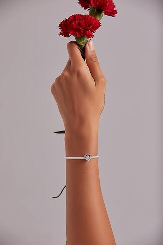 دلاية على شكل وردة القمر للأساور والقلائد 925 من الفضة الاسترليني على شكل وردة مرصوفة بحجر الزركونيوم على الطراز القوطي للنساء in Kuwait