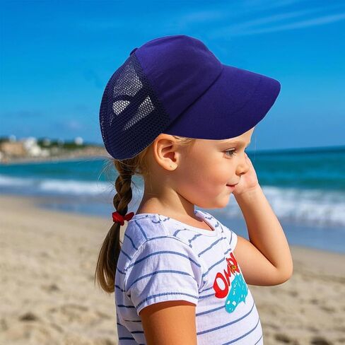Toddler Baseball Cap Baby Cap Sun hat Breathable Mesh Solid Color hat for Kids boy Girl Age 3-5t in Saudi Arabia