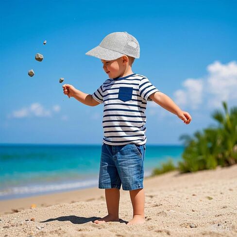 Toddler Baseball Cap Baby Cap Sun hat Breathable Mesh Solid Color hat for Kids boy Girl Age 3-5t in Saudi Arabia