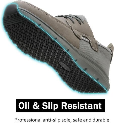 Non Slip Work Shoes for Men Women Waterproof Kitchen Chef Slip Resistant Shoes Casual Lightweight Slip on Walking Sneakers in Kuwait