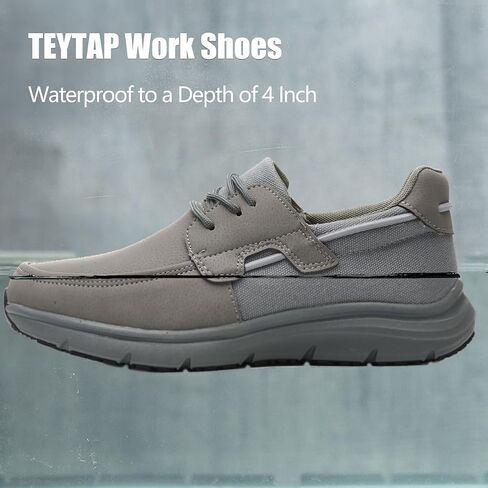 Non Slip Work Shoes for Men Women Waterproof Kitchen Chef Slip Resistant Shoes Casual Lightweight Slip on Walking Sneakers in Kuwait