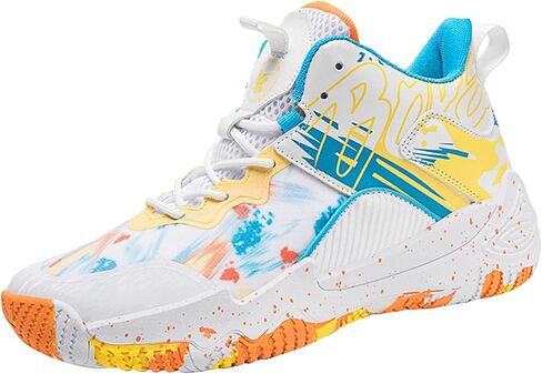 Women Men Basketball Shoes Fashion Running Sneakers Colorful Painting High Rebound Non-Slip Sport Shoes in Kuwait