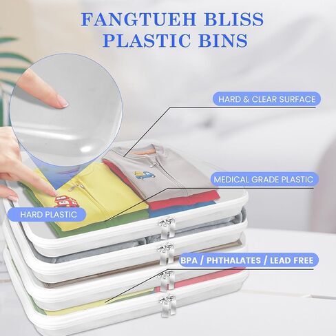 Zippered Hard Pouch, Clear Hard Shell Zipper Case, Clear Plastic Pouches Travel Bags for Kids, Storage for Building Blocks, Puzzles, Cosmetics, Small Items, Stationery Accessories, 6Pack in Saudi Arabia