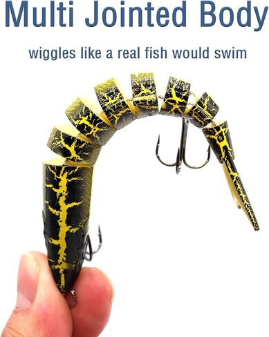 Fishing Lures for Freshwater and Saltwater, Lifelike Swimbait for Bass Trout Crappie, Slow Sinking Bass Fishing Lure, Amazing Fishing Gifts for Men, Must-Have for Family Fishing Gear in Saudi Arabia