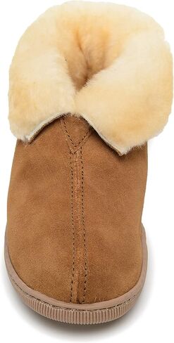 Minnetonka Men's Sheepskin Ankle Boot in Kuwait