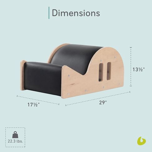 Balanced Body Clara Step Barrel Lite، مصحح العمود الفقري، نقالة الظهر، معدات تمرين خفيفة الوزن للتمارين الأرضية، معدات تمارين البيلاتيس للمنزل أو الاستوديو in Saudi Arabia
