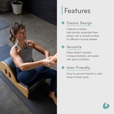 Balanced Body Clara Step Barrel Lite، مصحح العمود الفقري، نقالة الظهر، معدات تمرين خفيفة الوزن للتمارين الأرضية، معدات تمارين البيلاتيس للمنزل أو الاستوديو in Saudi Arabia