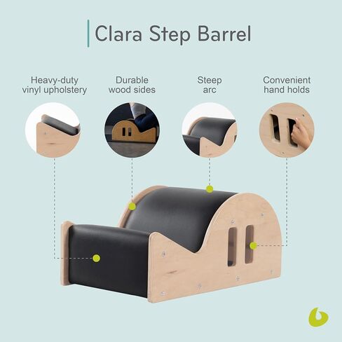 Balanced Body Clara Step Barrel Lite، مصحح العمود الفقري، نقالة الظهر، معدات تمرين خفيفة الوزن للتمارين الأرضية، معدات تمارين البيلاتيس للمنزل أو الاستوديو in Saudi Arabia
