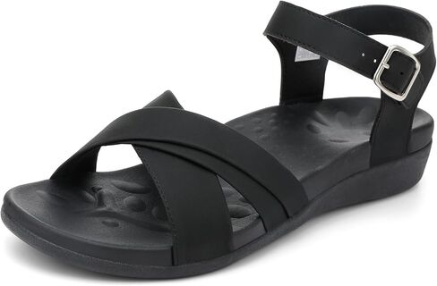 UTENAG Women's Comfortable Walking Flat Sandals Arch Support Ankle Strap Strappy Sandals in Saudi Arabia