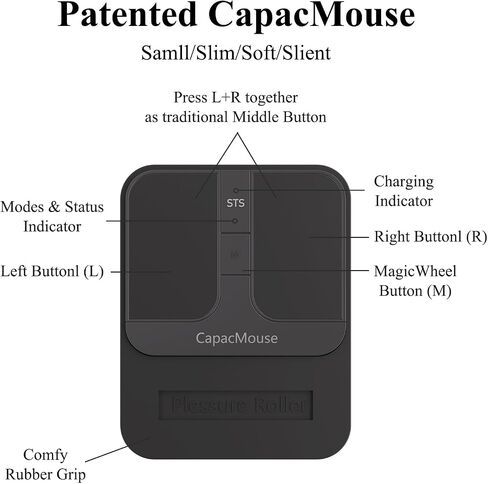 Ultra-Thin Folding Wireless Keyboard,Silver Square Mouse in Saudi Arabia