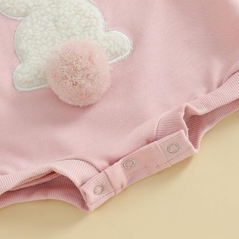 Baby Girl Boy Crewneck Sweatshirt Bubble Romper Long Sleeve Shirt Onesie My First Easter Outfit Spring Fall Clothes in Kuwait