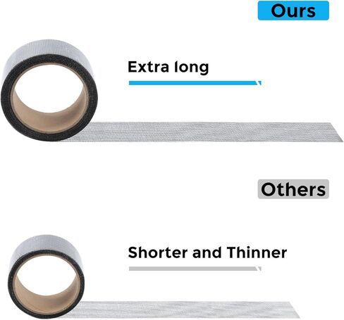 Black Window Screen Repair Tape, 2 in X 30 FT (360IN) Screen Repair Kit for Windows or Doors, Strong Adhesive Fiberglass Mesh Patch Tape in Kuwait