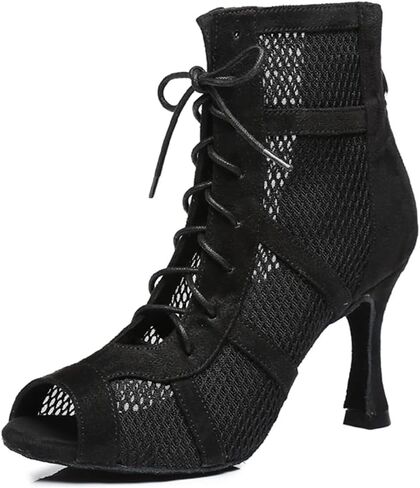 Ballroom Dance Shoes Women Latin Salsa Swing Social Practice Dancing Boots S06 in Kuwait