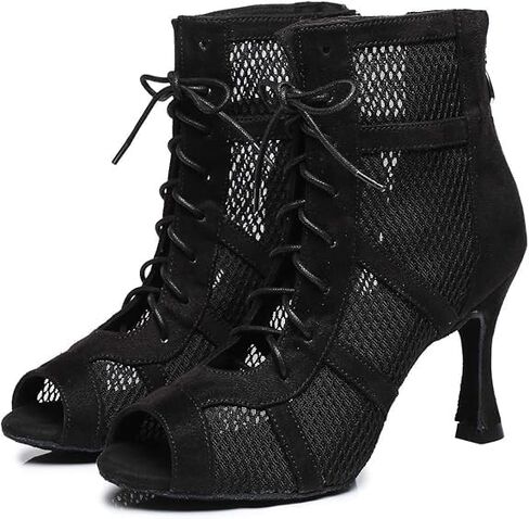 Ballroom Dance Shoes Women Latin Salsa Swing Social Practice Dancing Boots S06 in Kuwait
