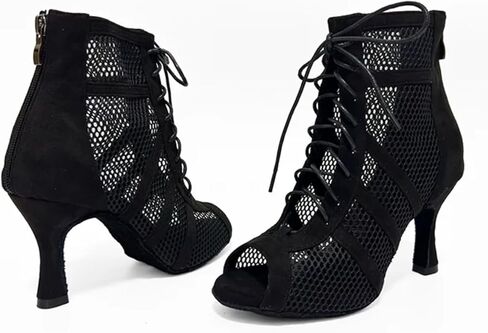 Ballroom Dance Shoes Women Latin Salsa Swing Social Practice Dancing Boots S06 in Kuwait