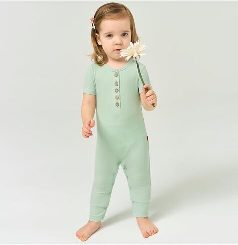 Baby Romper Boys and Girls Bamboo Viscose Short Sleeve Jumpsuit One Piece Footless Summer Outfit in Saudi Arabia