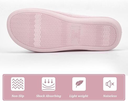 Women’s Orthotic Arch Support Slippers | Adjustable Hook-and-Loop Closure, Memory Foam, Foot Massage Beads, Non-Slip Rubber Sole | Plantar Fasciitis Relief | Indoor/Outdoor Comfort in Kuwait