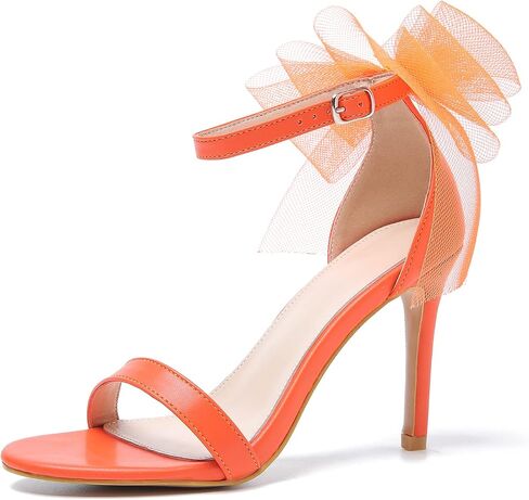 LIURUIJIA Women's Open Toe Stiletto Heels with Bow One Strap Sandals Wedding Party Prom Dress Shoes in Saudi Arabia
