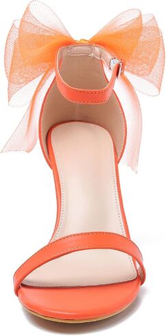 LIURUIJIA Women's Open Toe Stiletto Heels with Bow One Strap Sandals Wedding Party Prom Dress Shoes in Saudi Arabia