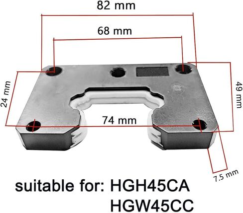 HGH15CA Carriage Slider Block, 2pcs HGH15CA Square Bearing Slider Block with 2 Sets HV15 Self-Lubricating Dust-Proof Oil Box Dustproof Accessories for 3D Printer, CNC Machine and DIY Project in Saudi Arabia