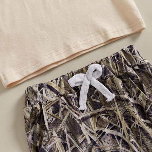 Toddler Baby Boy Hunting Outfits Duck Jungle Camo Short Sleeve T Shirt Shorts Set Casual Summer Clothes 2Pcs in Saudi Arabia