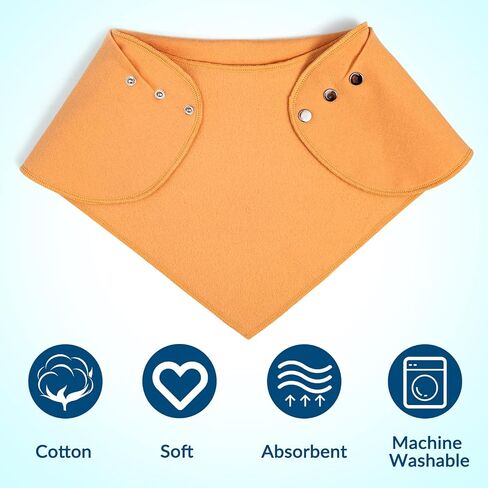 Adult Drool Bib for Special Needs, 3 Pk Soft Absorbent Large Bandana Bibs Set for Kids 4+, Men Women, Teens & Adults in Kuwait