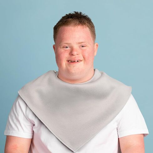 Adult Drool Bib for Special Needs, 3 Pk Soft Absorbent Large Bandana Bibs Set for Kids 4+, Men Women, Teens & Adults in Kuwait